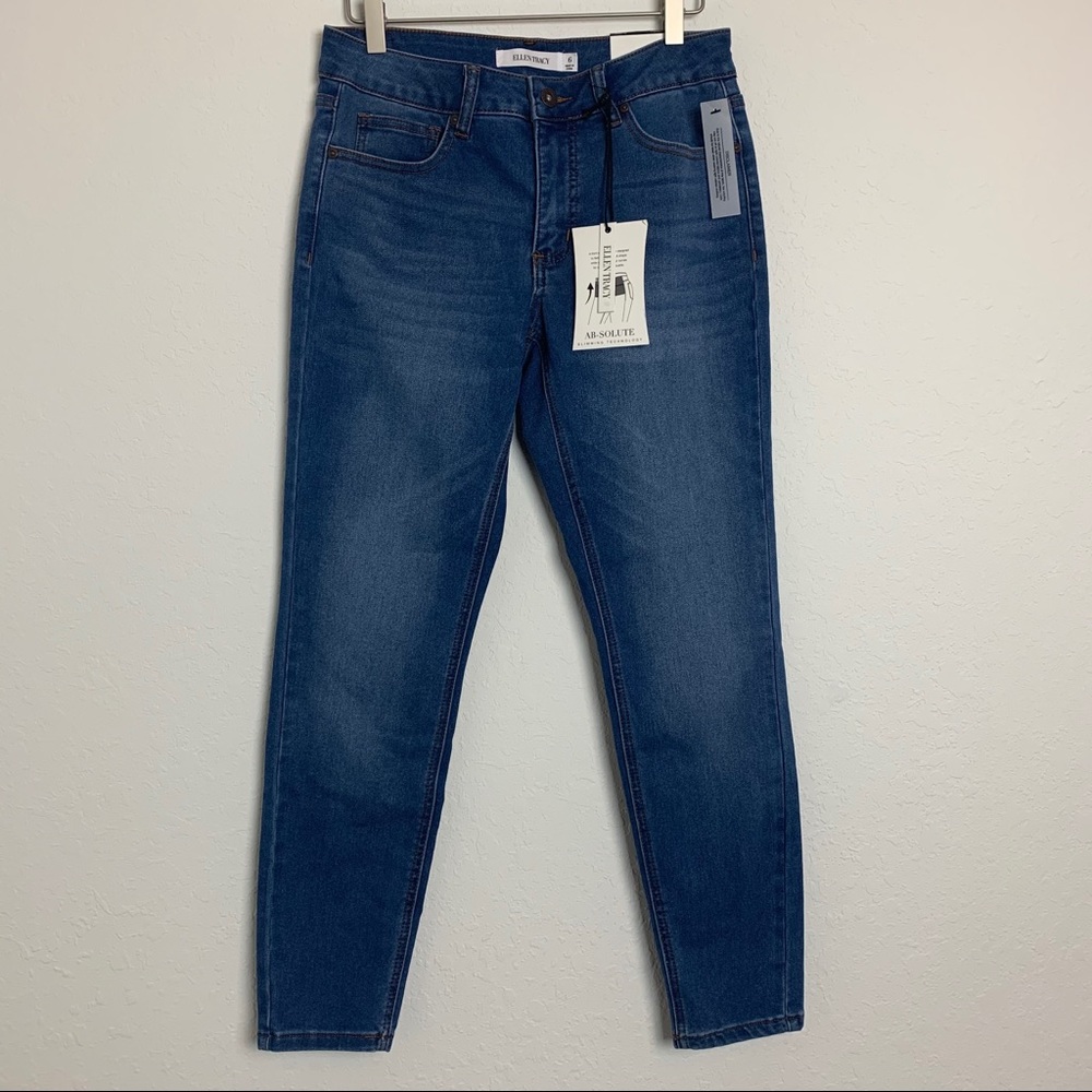 Ellen Tracy Mid-Rise Skinny Jeans